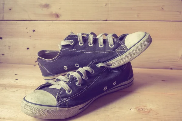 Sneakers with filter effect retro vintage style — Stock Photo, Image