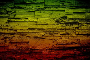 grunge background reggae colors green, yellow, red clipart