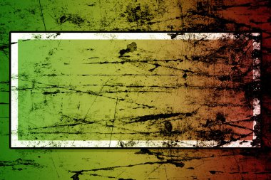 Grunge arka plan reggae renkler yeşil, sarı, kırmızı