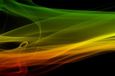 Arka plan reggae renkler yeşil, sarı, kırmızı renkli bayrak reggae müzik duman