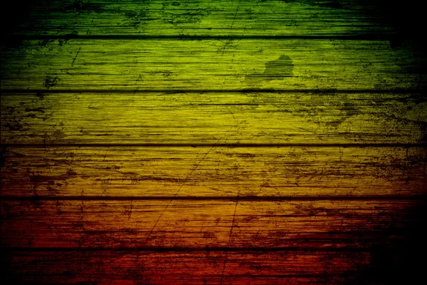 Grunge background reggae colors green, yellow, red — Stock Photo, Image