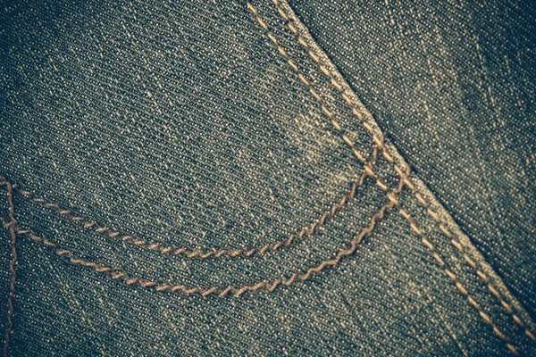 Texture of blue jeans background with filter effect retro vintag — Stock Photo, Image