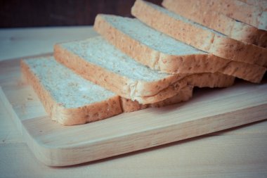 Filtre etkisi retro vintage tarzı ile ekmek