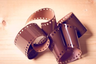 35mm negatif film filtre etkisi retro vintage tarzı ile