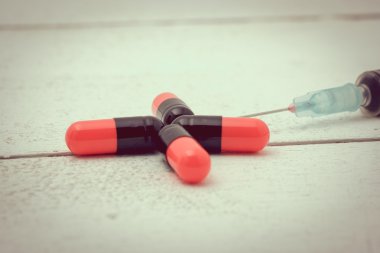 Filtre etkisi retro vintage tarzı ile tıp