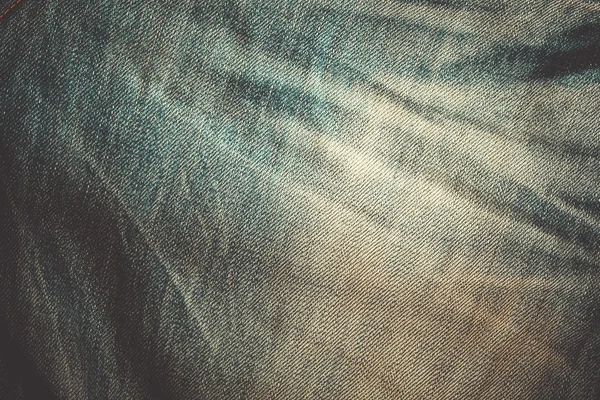 Texture de fond de jeans bleu avec effet filtre rétro vintag — Photo