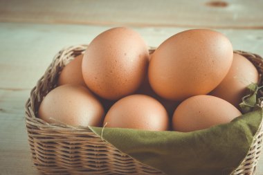 Filtre etkisi retro vintage tarzı ile yumurta