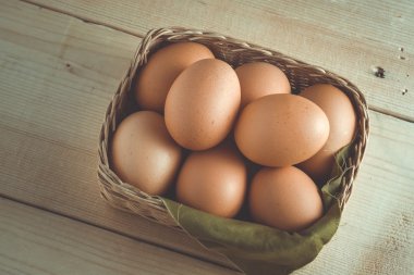 Filtre etkisi retro vintage tarzı ile yumurta