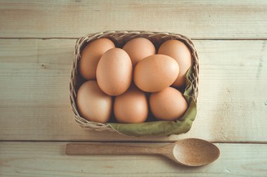 Filtre etkisi retro vintage tarzı ile yumurta