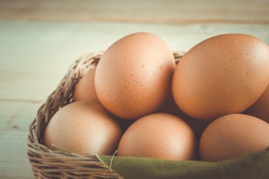 Filtre etkisi retro vintage tarzı ile yumurta