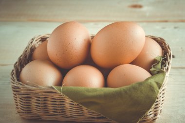 Filtre etkisi retro vintage tarzı ile yumurta