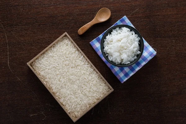 Rijst, het hoofdvoedsel van de Aziaten — Stockfoto