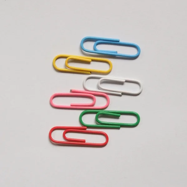 Color clips on white background — Stock Photo, Image