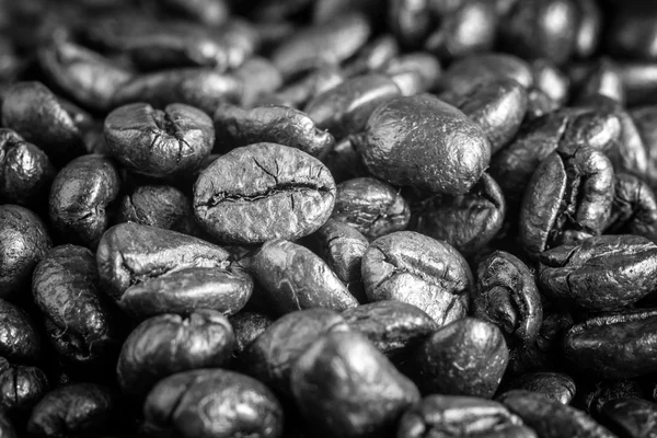 Coffee Beans with filter effect blabk and white style — Stock Photo, Image