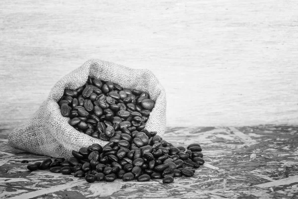 Coffee Beans with filter effect blabk and white style — Stock Photo, Image