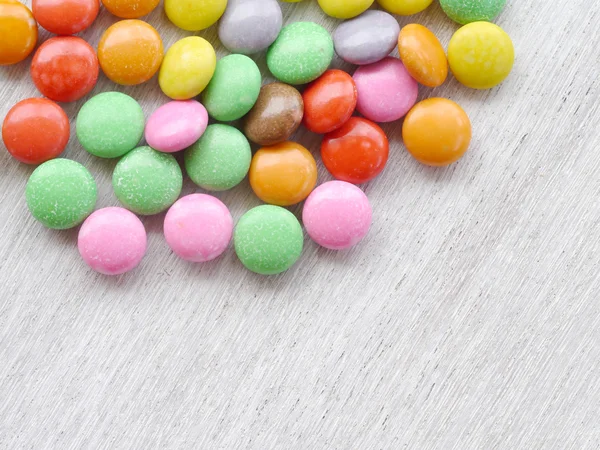 Colorful chocolate coated candy — Stock Photo, Image