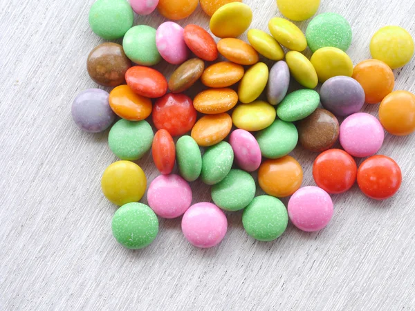 Colorful chocolate coated candy — Stock Photo, Image