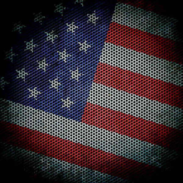 Гранж текстура американского флага — стоковое фото