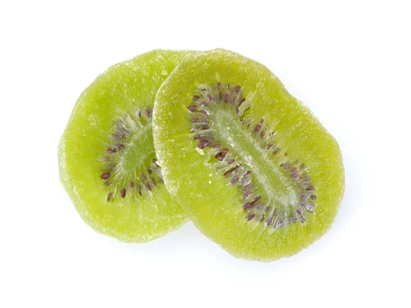 Kiwi essiccato isolato su sfondo bianco — Foto Stock