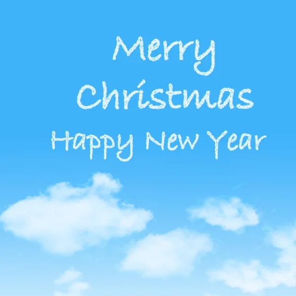 Christmas Cloud on blue sky — Stock Photo, Image