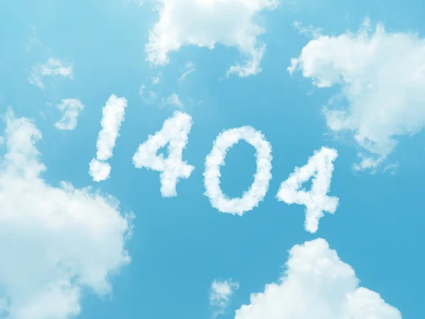 青い空を背景にデザインされた雲の言葉 — ストック写真