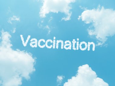 mavi gökyüzü arkaplanında dizayn edilmiş bulut kelimeleri