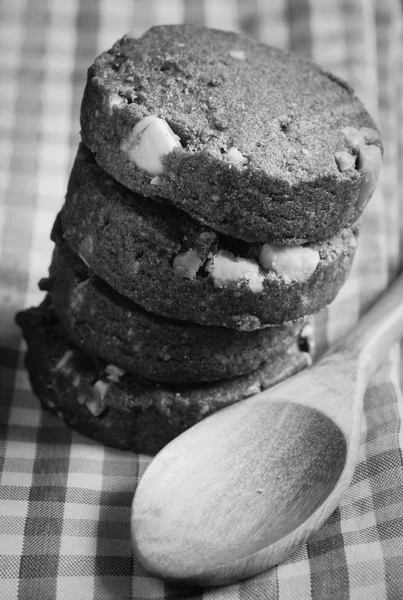 Biscotti in bianco e nero — Foto Stock