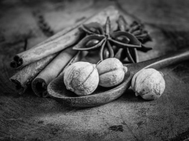siyah ve beyaz tarçın ve anasonu