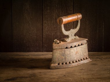 Filtre etkisi retro vintage tarzı ile kömür demir