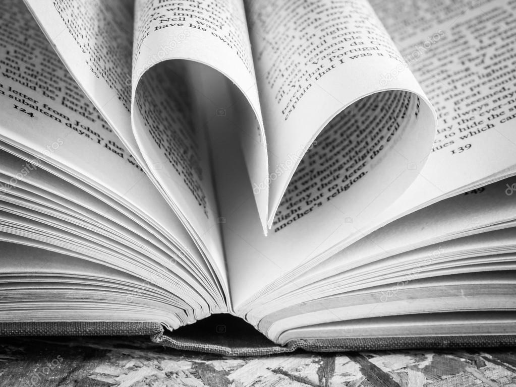 Black And White Love Heart In A Book Stock Photo Image By C Nattapol Black And White Love Heart In A Book Stock Photo Image By C Nattapol