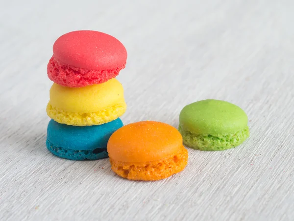 Francuskie macarons kolorowy — Zdjęcie stockowe