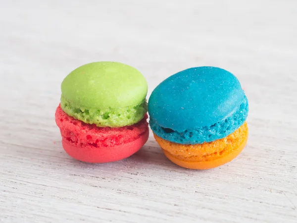 Französische farbenfrohe Macarons — Stockfoto