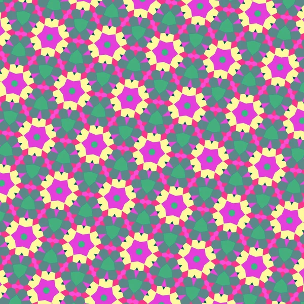 Pattern illustration of abstract flowers — Stock Photo, Image