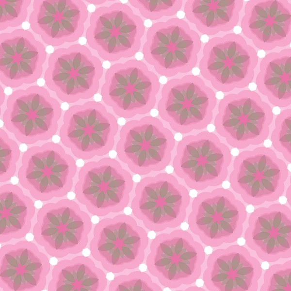 Ilustración patrón de flores abstractas — Foto de Stock