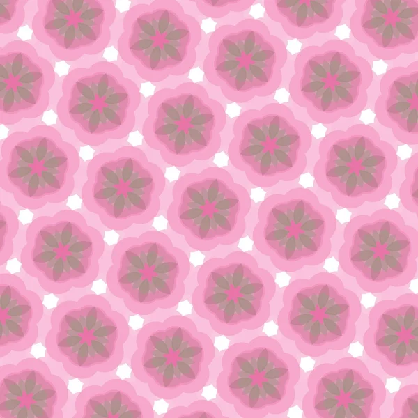 Ilustración patrón de flores abstractas — Foto de Stock