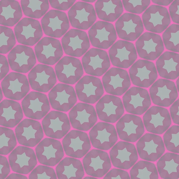 Візерункова ілюстрація абстрактної гексагональної зірки — стокове фото