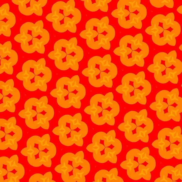 Mönster illustration av abstrakt blommor — Stockfoto