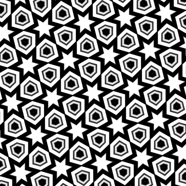 抽象的な六角形のスターのパターン図 — ストック写真