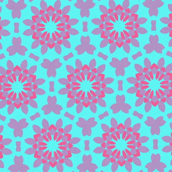 Pattern illustration of abstract flowers — Stock Photo, Image