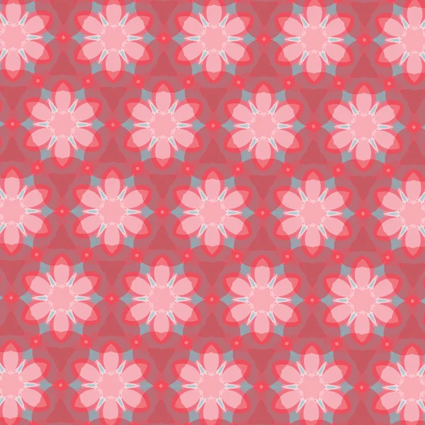 Pattern illustration of abstract flowers — Stock Photo, Image