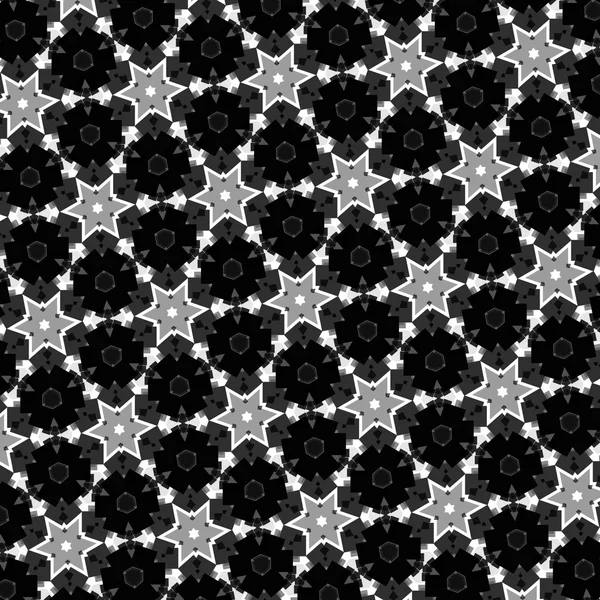 Ilustração padrão de estrela hexagonal abstrata — Fotografia de Stock