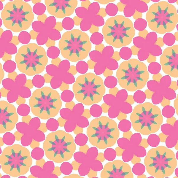 Pattern illustration of abstract flowers — Stock Photo, Image