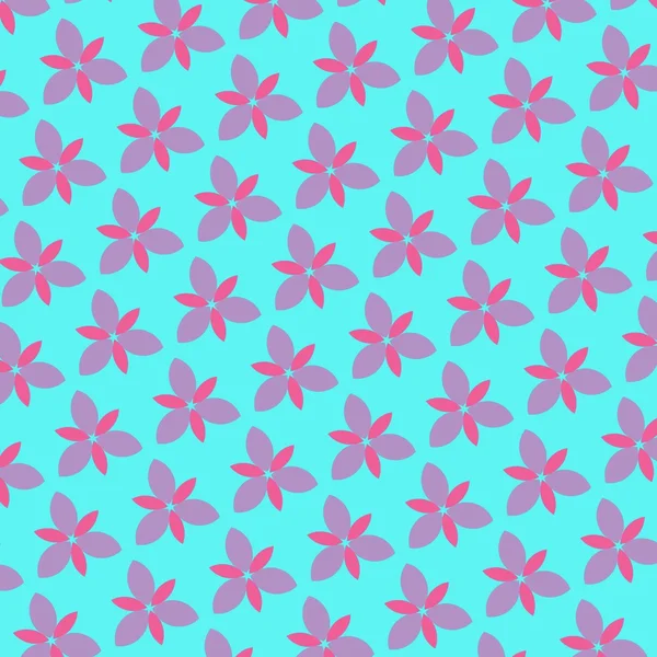 Pattern illustration of abstract flowers — Stock Photo, Image