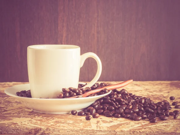 Koffie met filter effect retro vintage stijl — Stockfoto