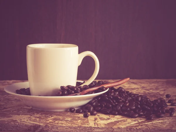 Koffie met filter effect retro vintage stijl — Stockfoto