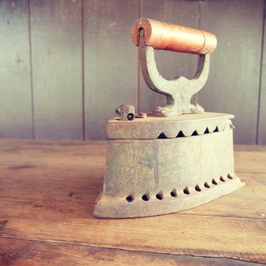 Filtre etkisi retro vintage tarzı ile kömür demir