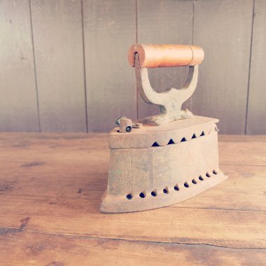 Filtre etkisi retro vintage tarzı ile kömür demir