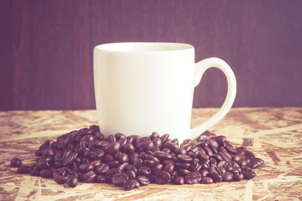 Koffie met filter effect retro vintage stijl — Stockfoto