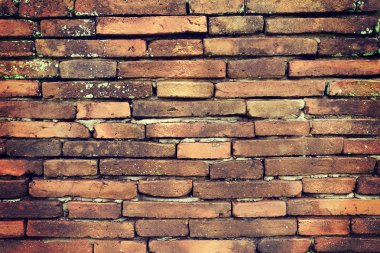 tuğla duvar doku filtre etkisi retro vintage tarzı ile