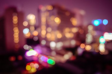 bokeh şehir filtre etkisi retro vintage tarzı ile ışık